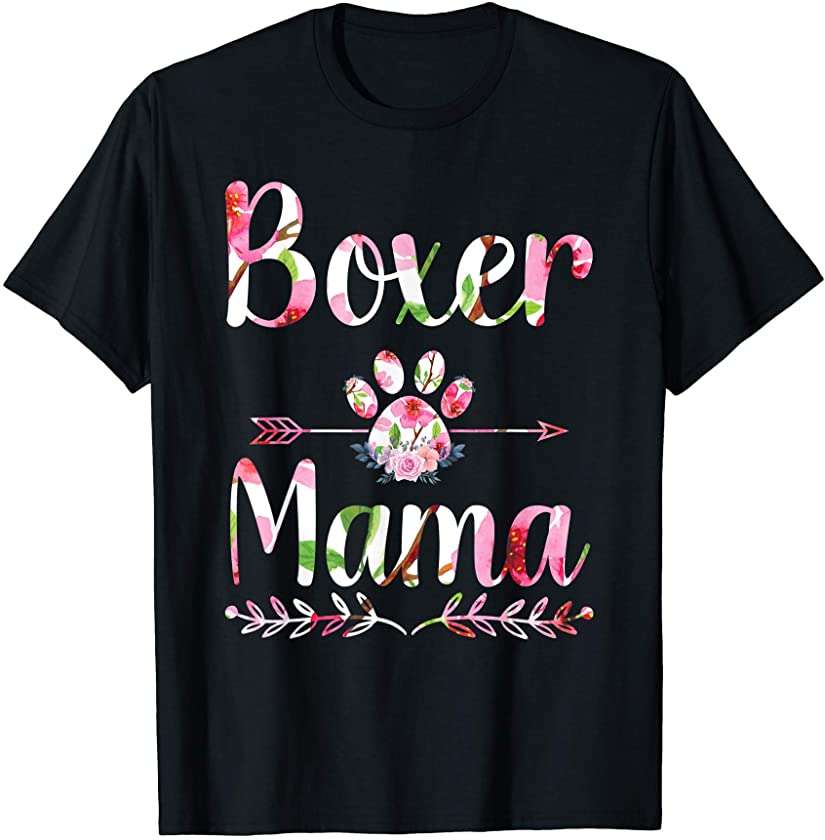 Boxer Mom Design Pet Boxer Dog Puppy Mother’s Day T-Shirt