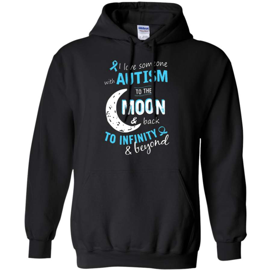 AGR I Love Someone With Autism To Moon And Back Hoodie