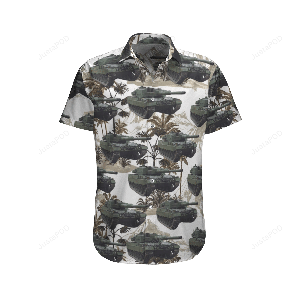 Canadian Army Leopard Tank Hawaii Shirt Ha68722