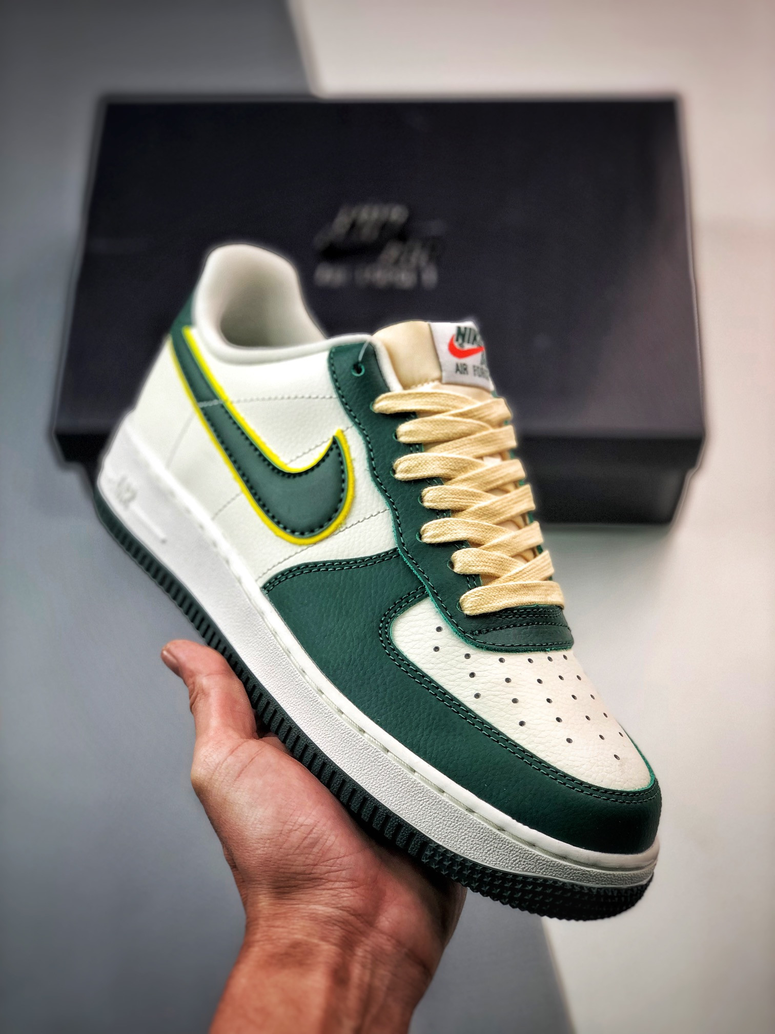 Nike Air Force 1 Low SailNoble Green-Opti Yellow FD0341-133 5340256