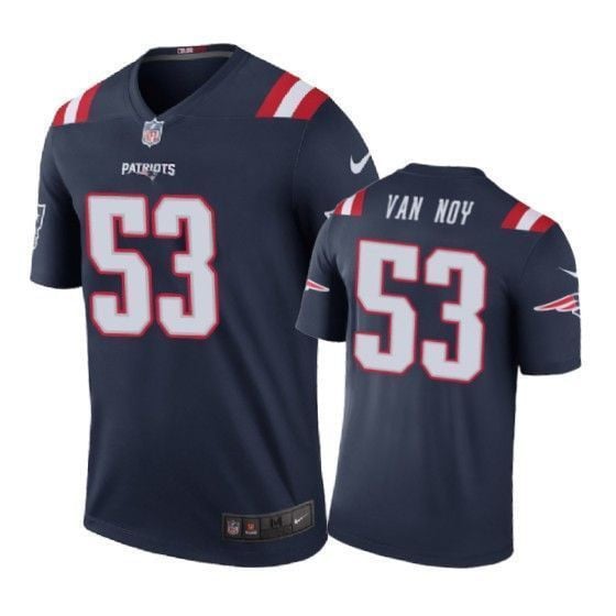 New England Patriots 53 Kyle Van Noy Color Rush Navy 3D Jersey