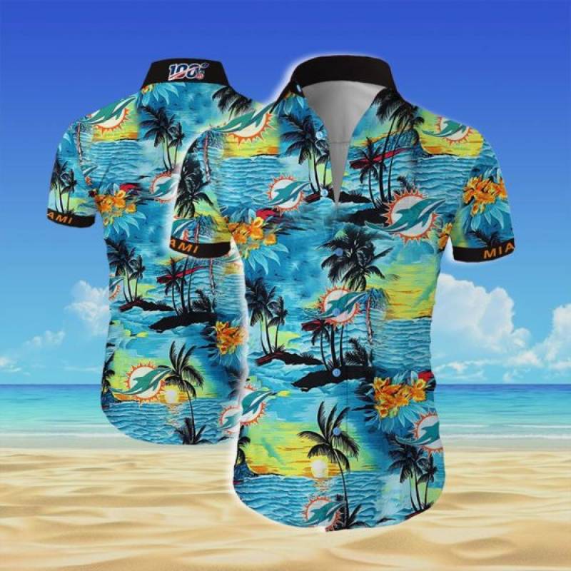 Miami dolphins team all over printed hawaiian shirt – Maria