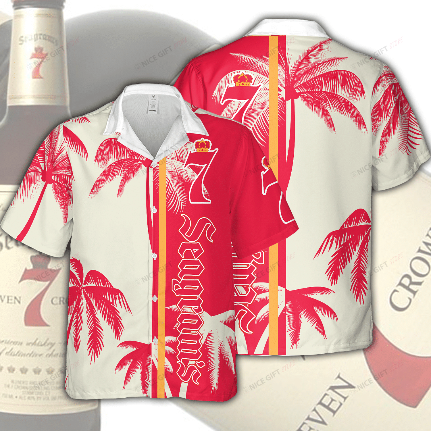 Seagram’S Hawaiian Shirt 3Hs-E9N2