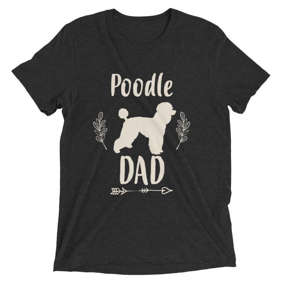 Men’s Poodle Dad tshirt Poodle gift for dog lovers