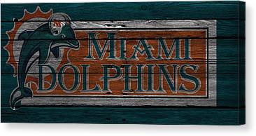 36 Miami Dolphins Joe Hamilton Canvas Print