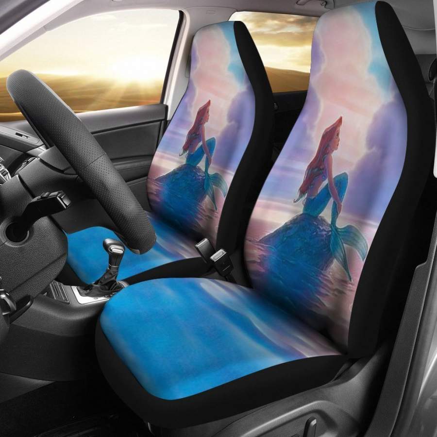 Ariel Mermaid Looking Sky Car Seat Covers