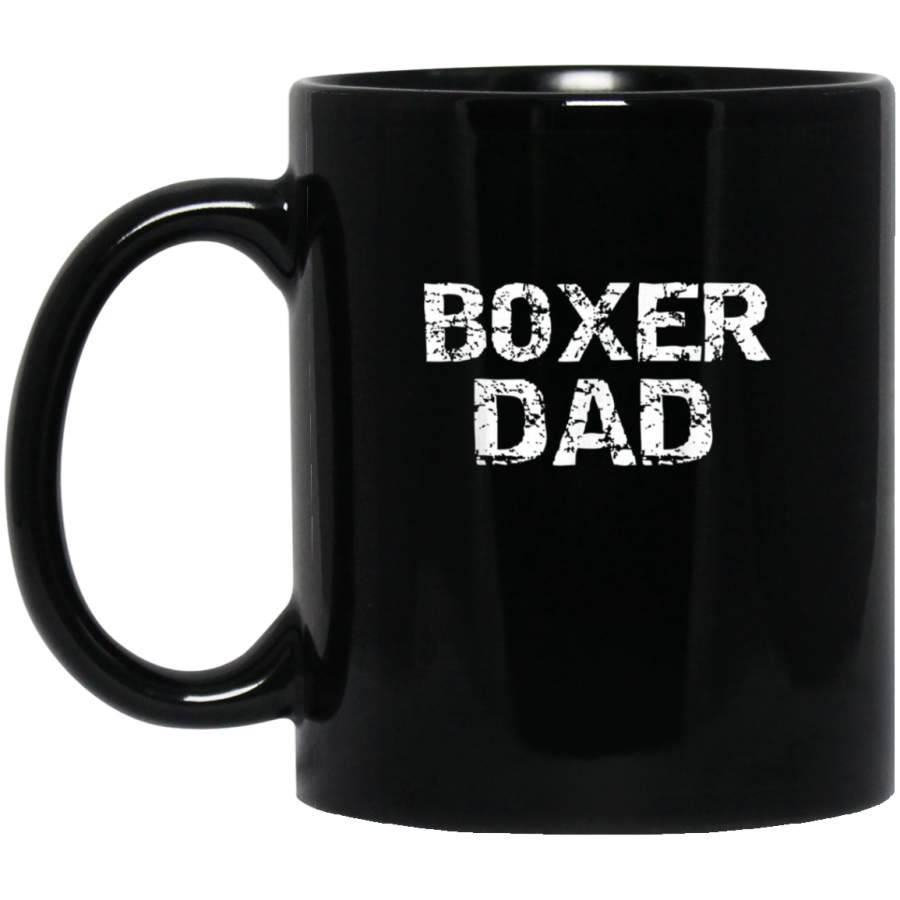 Fun Boxer Gift for Fathers of Dogs Vintage Boxing Dad Mug