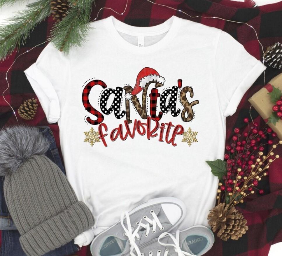 Santa’S Favorite Shirt, Cute Santa Shirt, Christmas Family, Christmas Shirt, Funny Christmas Shirt, Merry Christmas Shirt, Christmas Gift