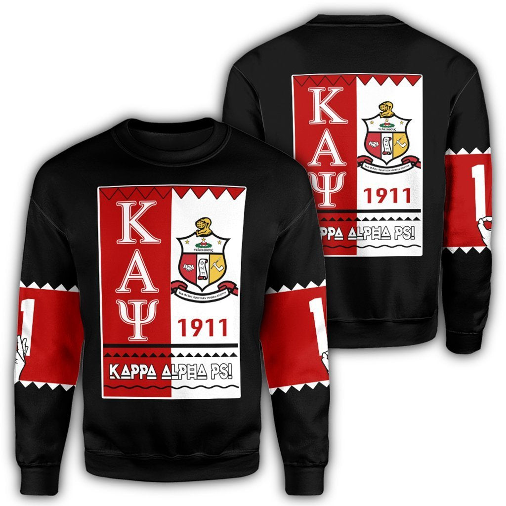 Greek Life Sweatshirt – Kappa Alpha Psi Black Style Sweatshirt J09