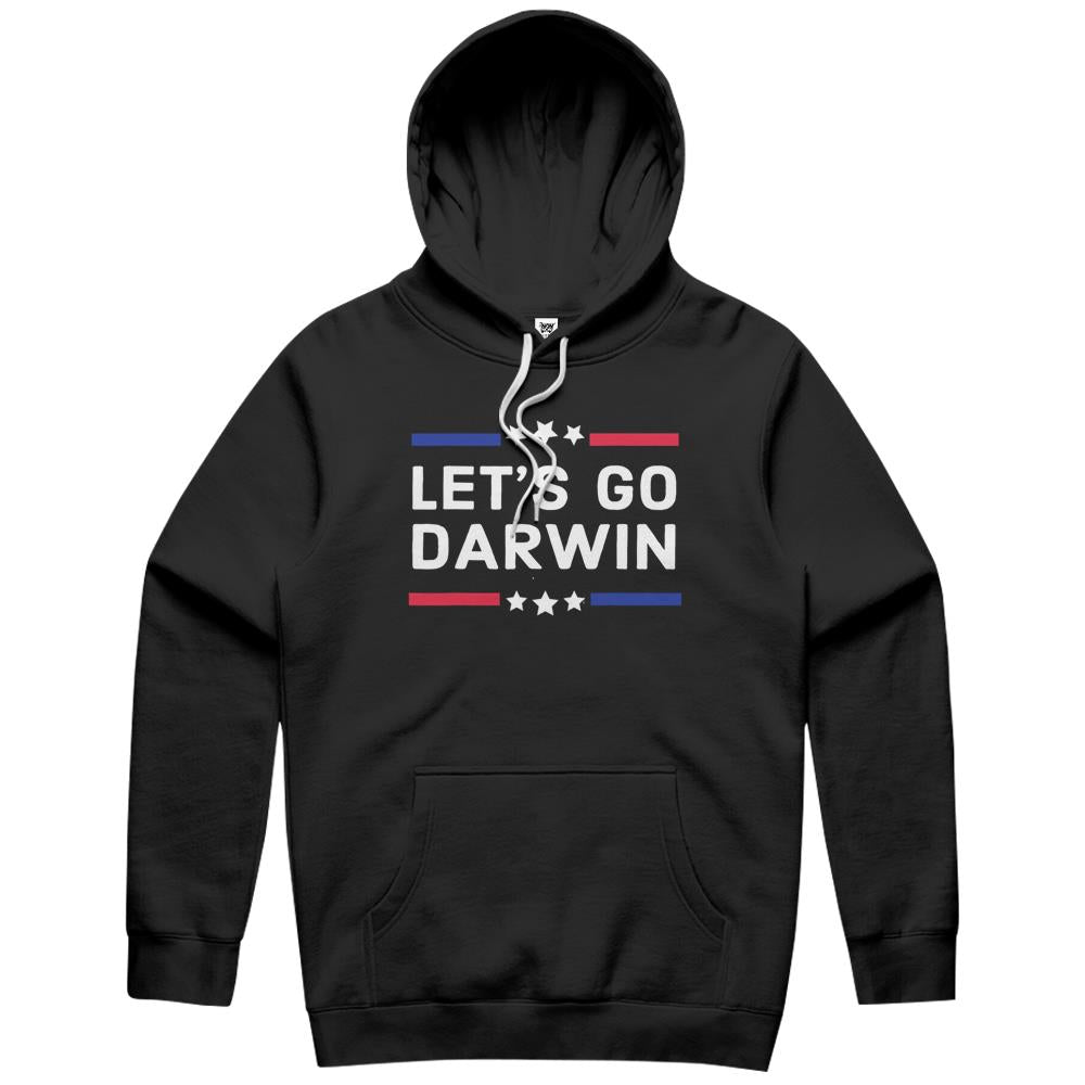 Lets Go Darwin Funny Sarcastic Women Men Let’S Go Darwin Hoodie