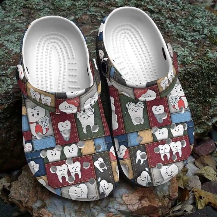 Dentist Teeth In Pockets Sku 822 Crocs Crocband Clog Comfortable For Mens Womens Classic Clog Water Shoes