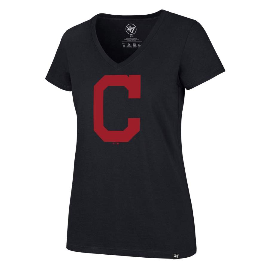 CLEVELAND INDIANS IMPRINT ’47 ULTRA RIVAL V-NECK TEE WOMENS