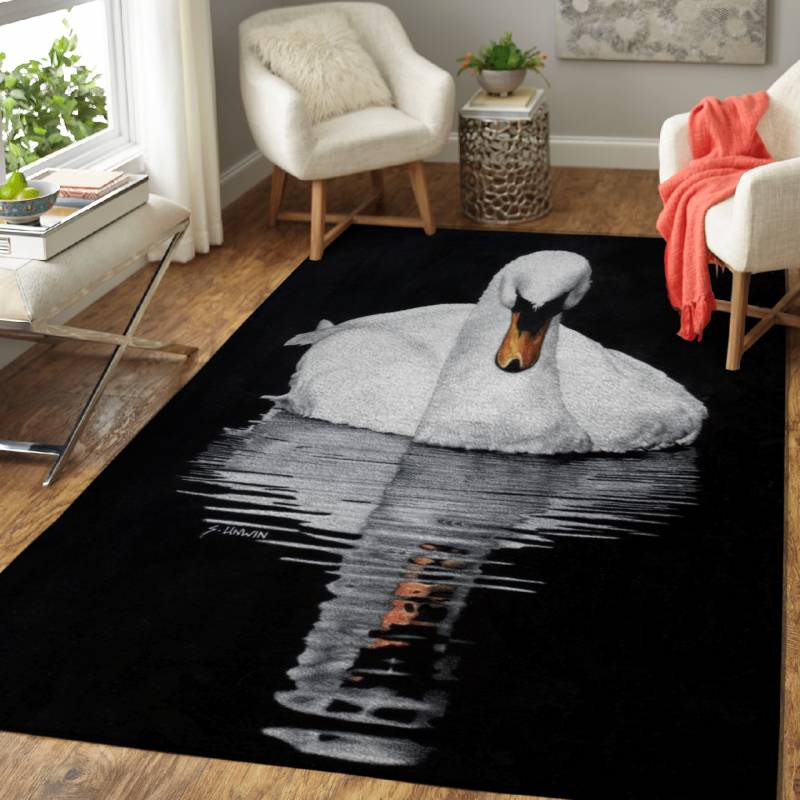 Tranquil Reflection – Animals Area Rug Carpet