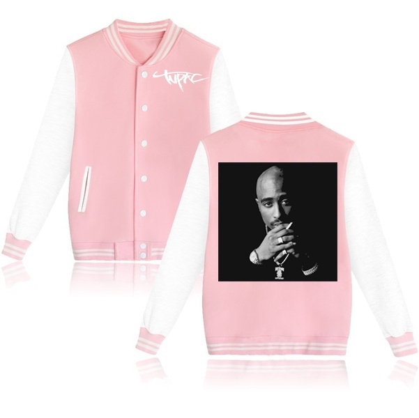 2 Pac Tupac jacket Men’s Long Sleeve Jacket Sportswear Funny Women Cotton Jacket Sweatshirts Tops Boys Girls Baseball Jerseys alx