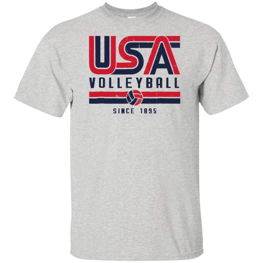 Vintage USA Volleyball T-Shirt Red and blue Classic style