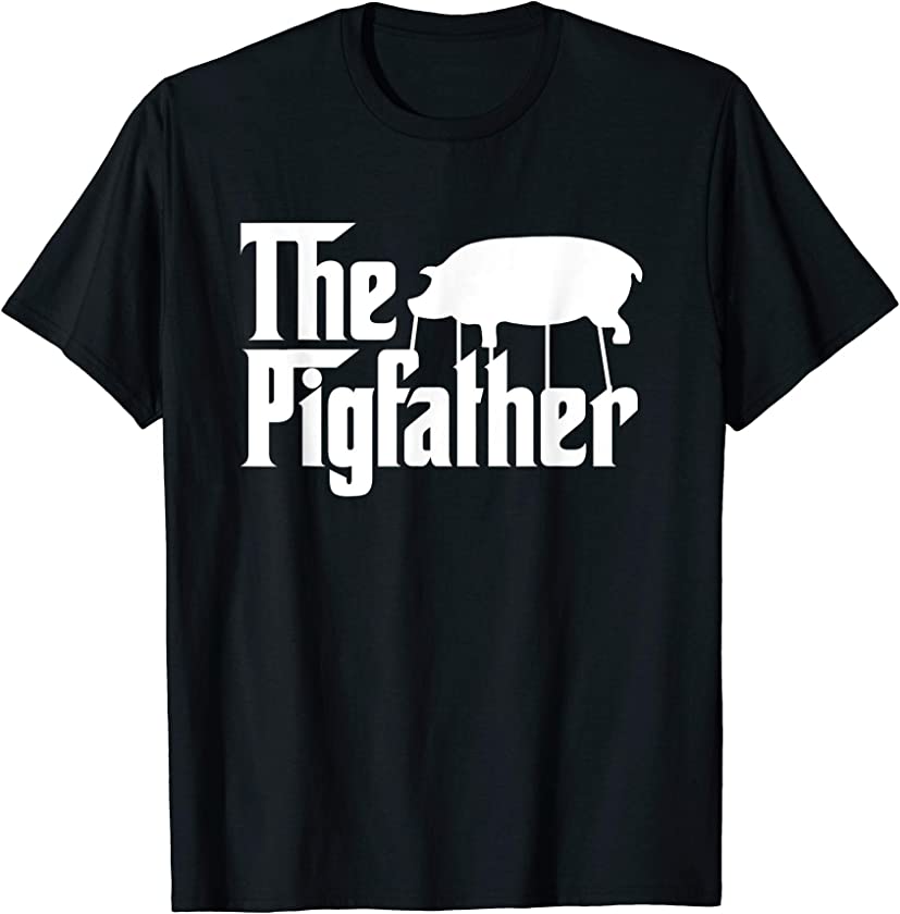 The Pigfather Funny Farm Animal Bacon Novelty T-Shirt