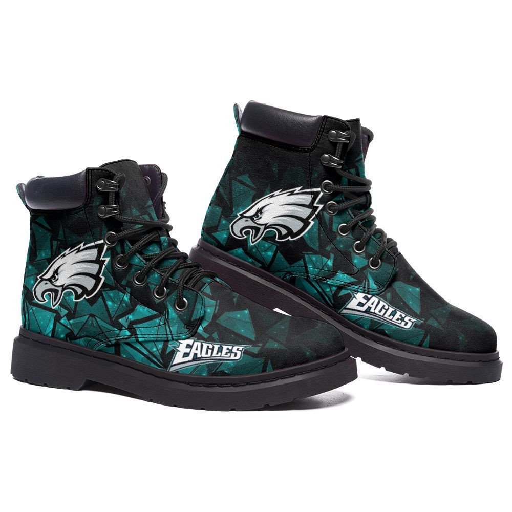 Philadelphia Eagles Boots – Premium Shoes/ Premium Leather Boots – Gift For Sports Lovers 66