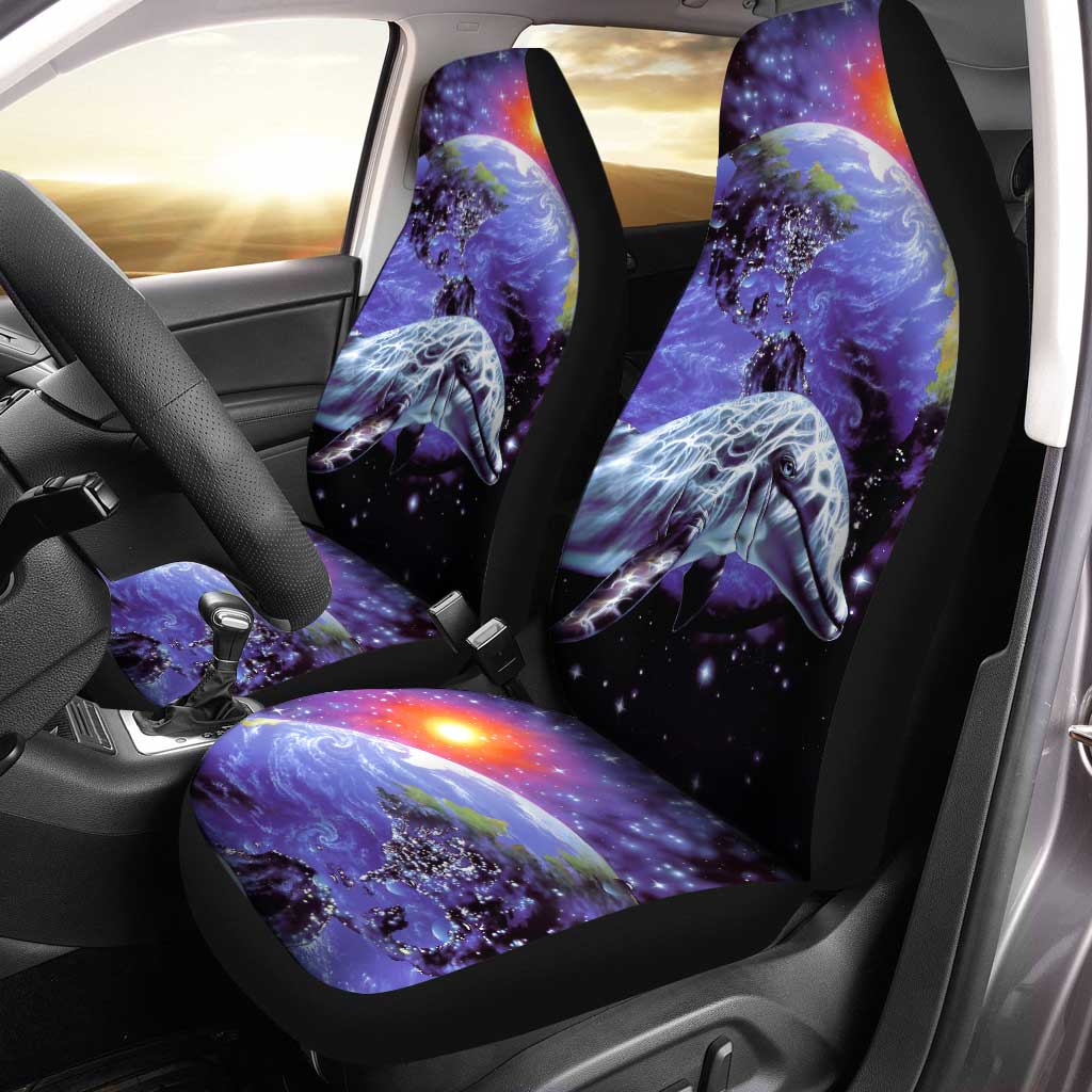 Bottlenose Dolphin Car Seat Covers Custom Beautiful Dolphin Car Accessories