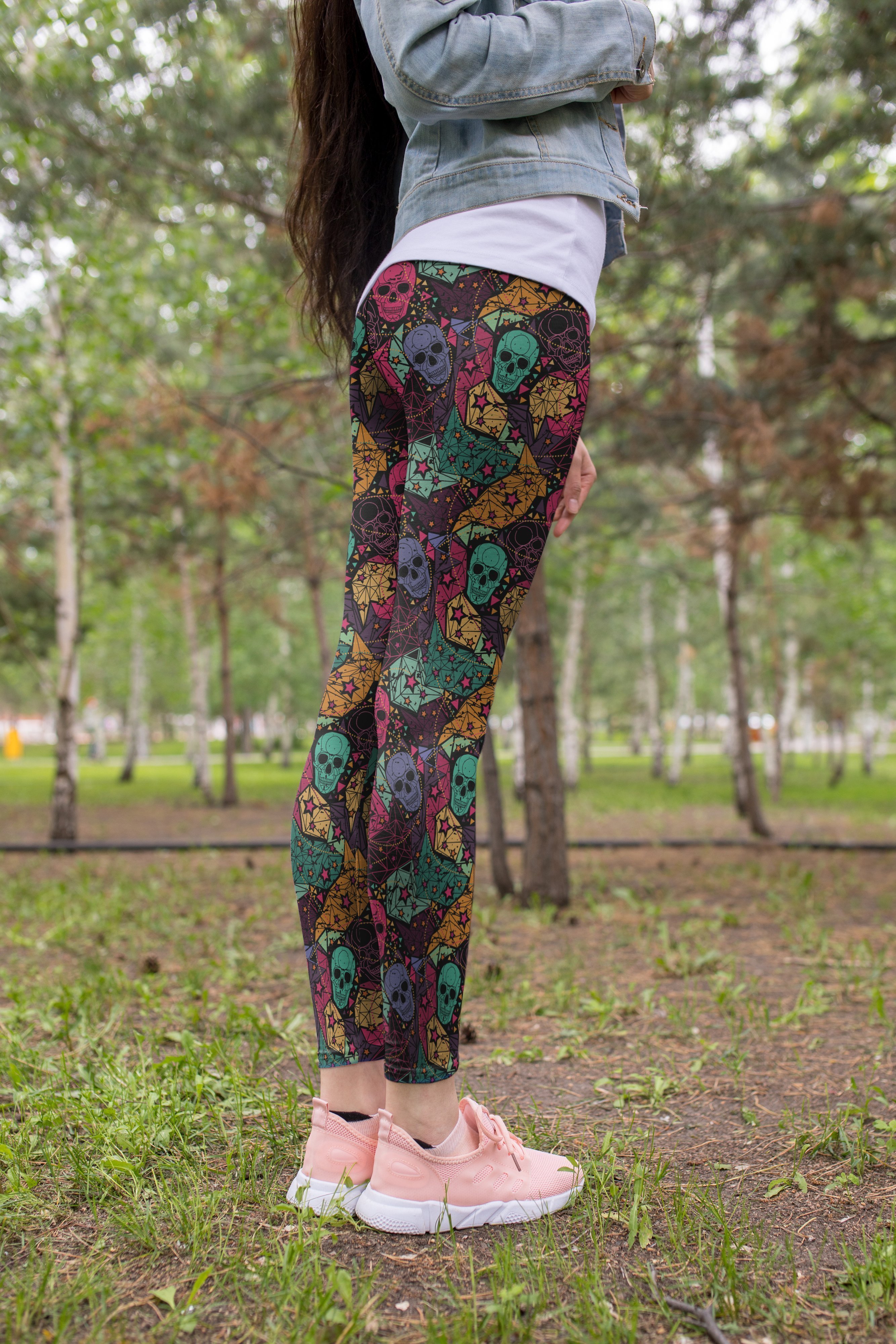 3D All Over Print Skull Funny Legging