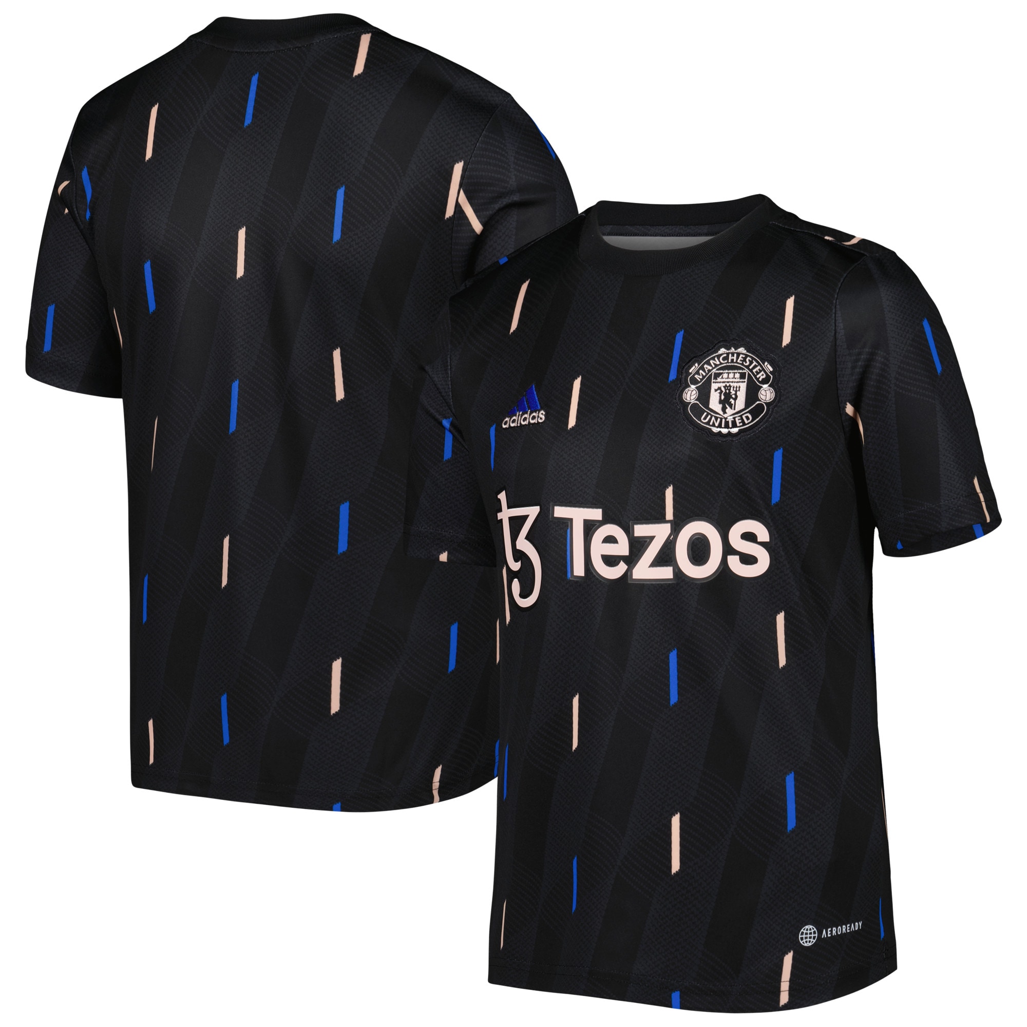 Manchester United Youth 2022/23 Pre-Match Top – Black