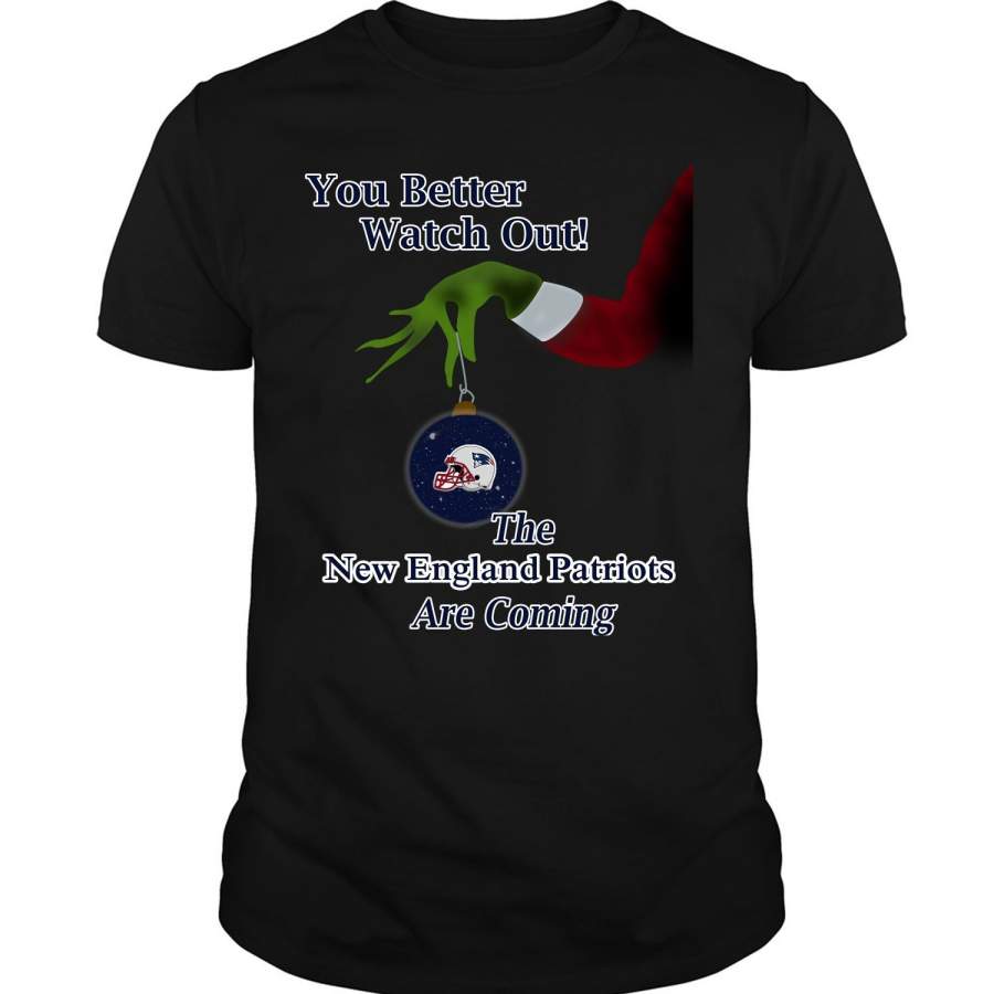 The Grinch T Shirt, The New England Patriots Are Coming T Shirt