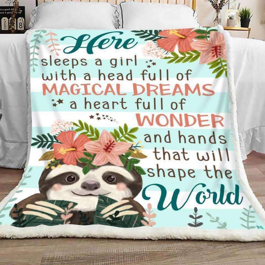 Blanket Giving Sloth Lovers Hands That Will Shape The World