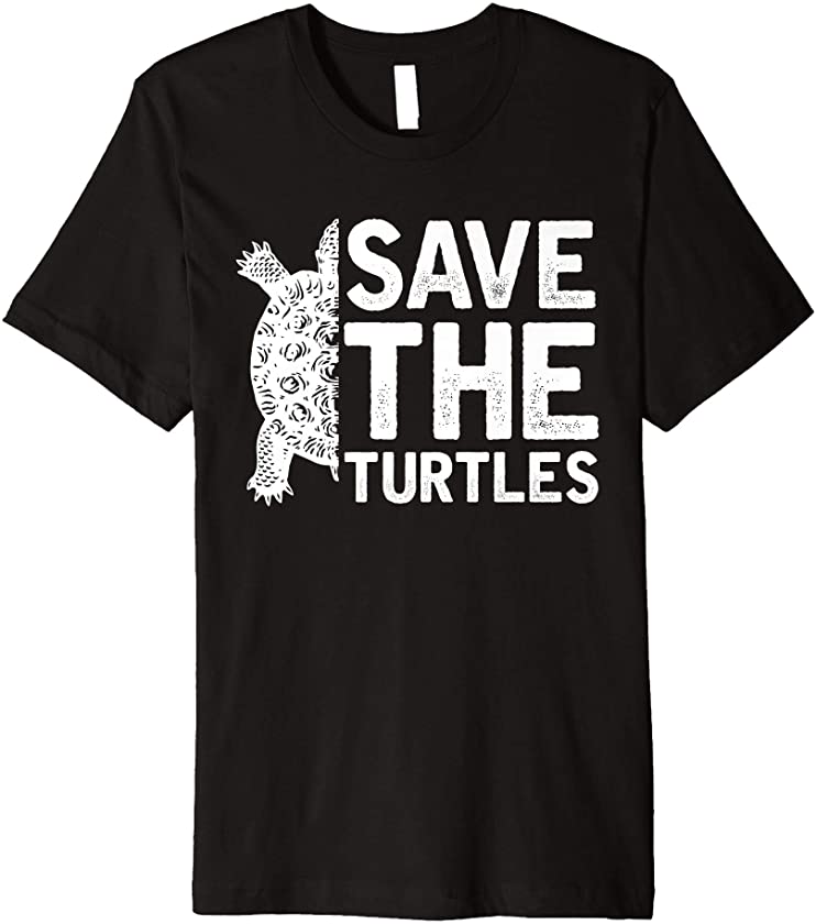 Save The Turtles Ocean Animal Rights Activist Gift Turtle Premium T-Shirt