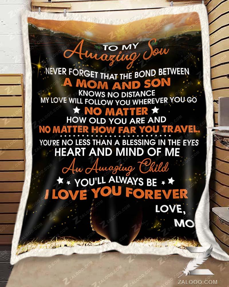 Football – To My Amazing Son – I Love You Forever Quilt Blanket Ep2624