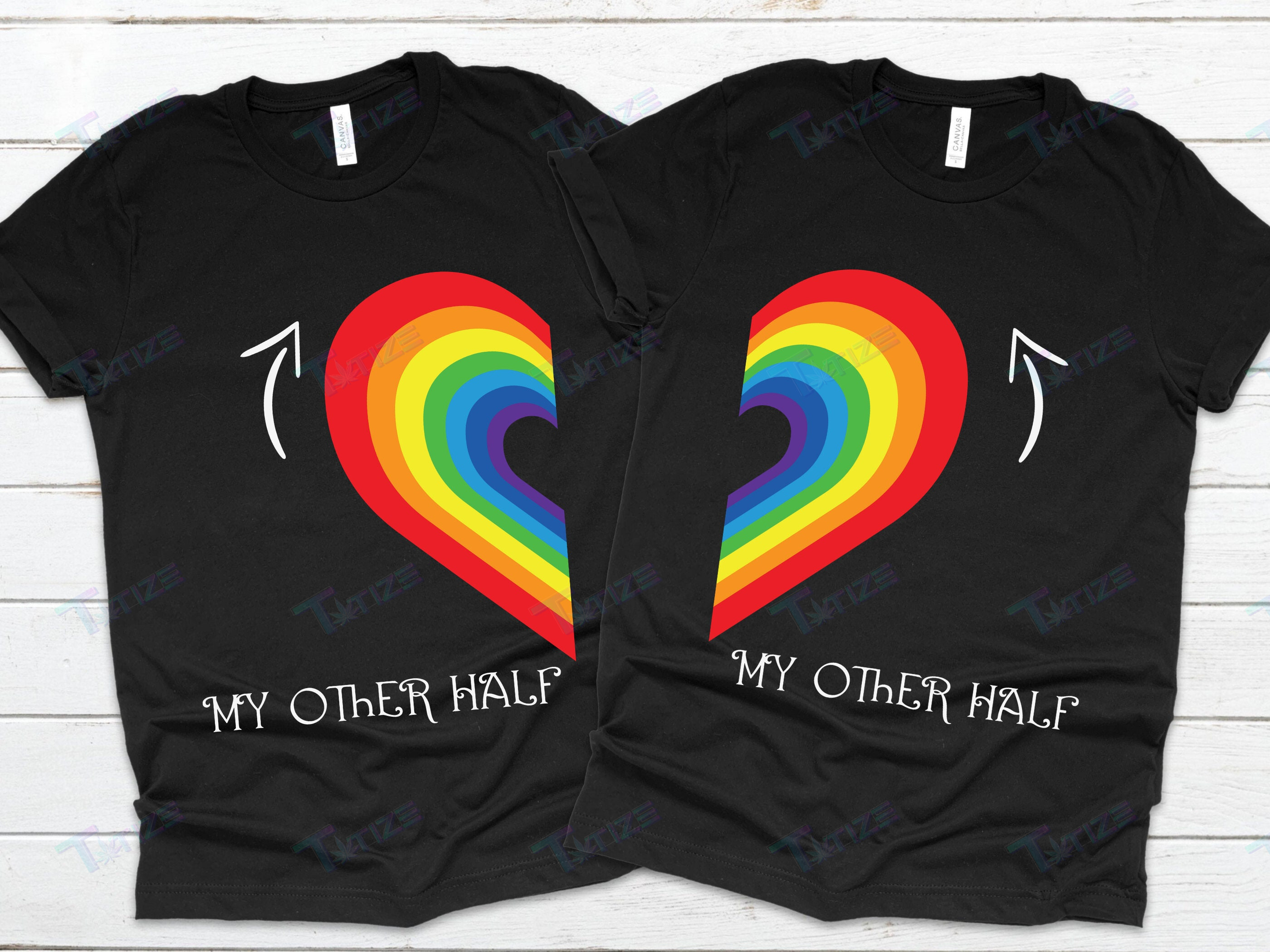 Lgbt Couple Matching Shirt My Other Half Graphic Unisex T Shirt, Sweatshirt, Hoodie Size S – 5Xl