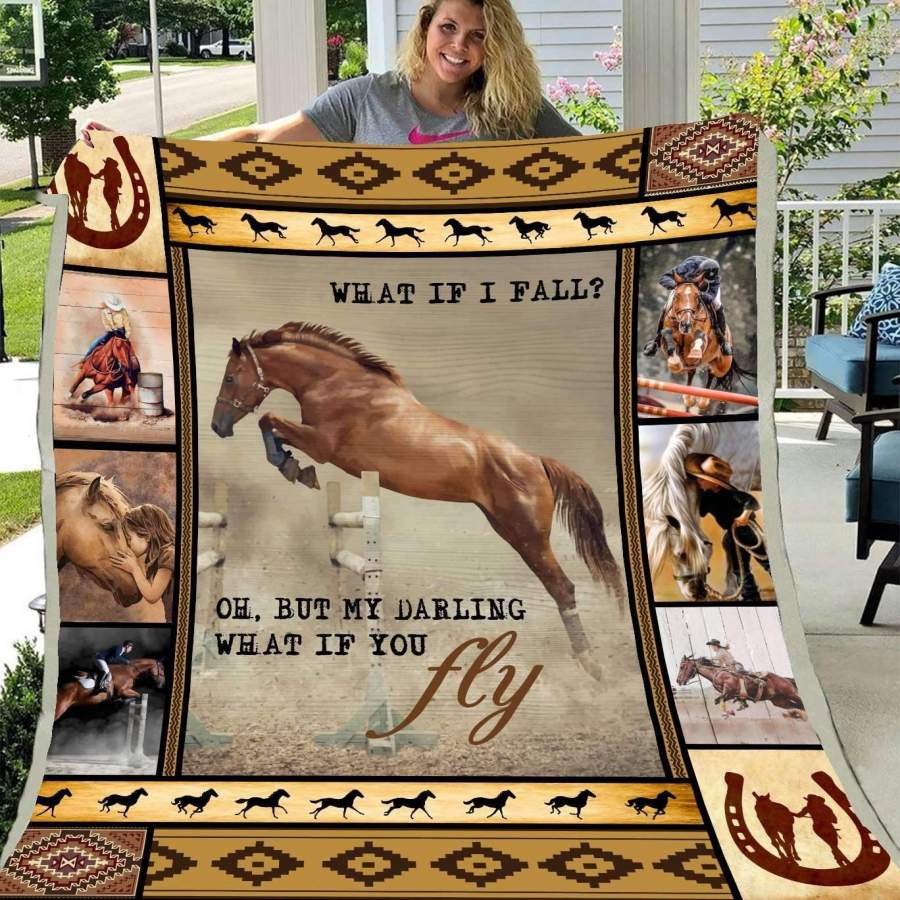 Horse Blanket Gift For Your Darling What If You Fly