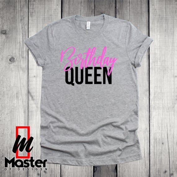 Birthday Queen Shirt Queen Shirt Birthday Shirt Bday Pink And Black Shirt Queen Tops Birthday Tops Shirt