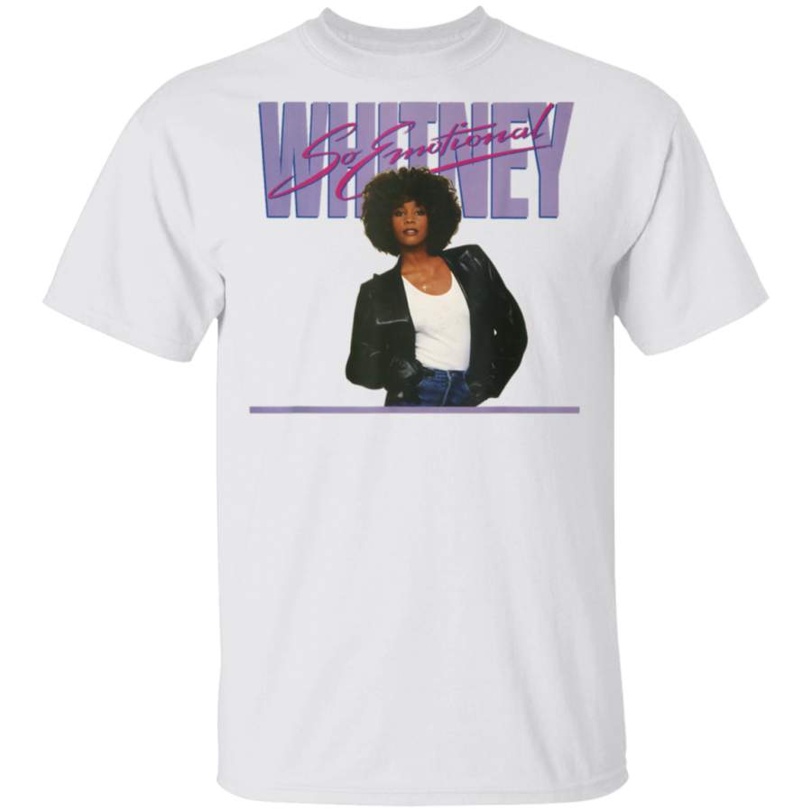 Whitney Houston Official So Emotional Retro Pink TShirt