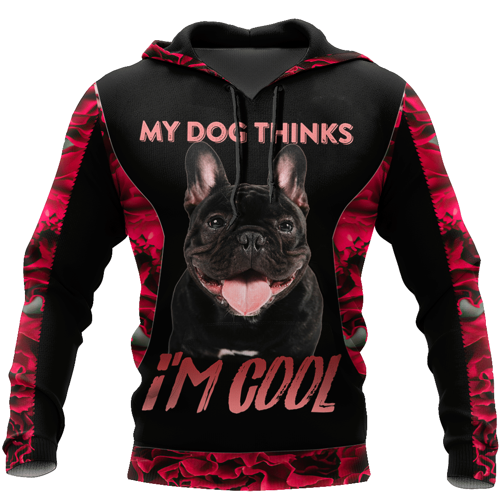 Pitbull My Dog Think I Am Cool  All Over Print Hoodie