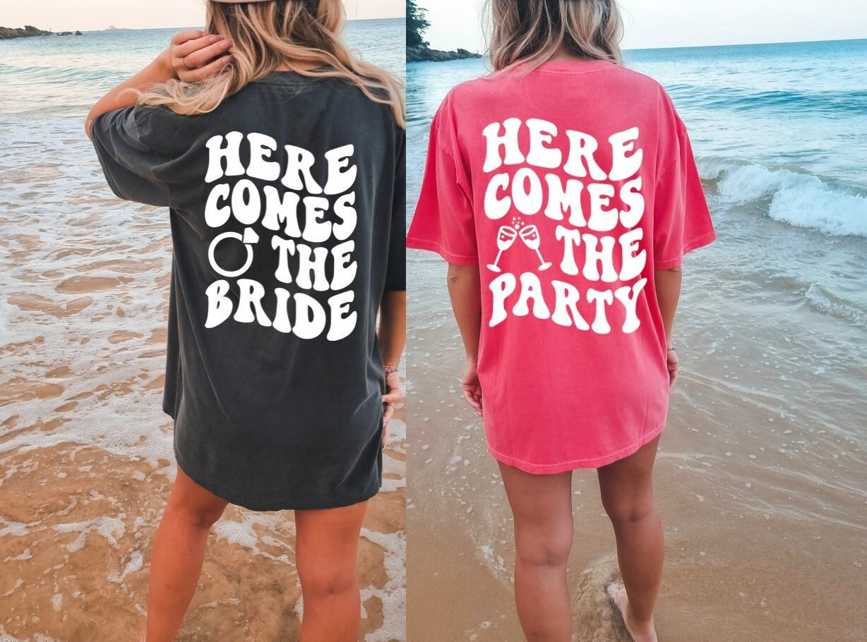 Bride Bachelorette gift Party favor shirt, Beach Bachelorette weekend party tees, Bach Party shirts for Bridesmaids, Bridal party shirt