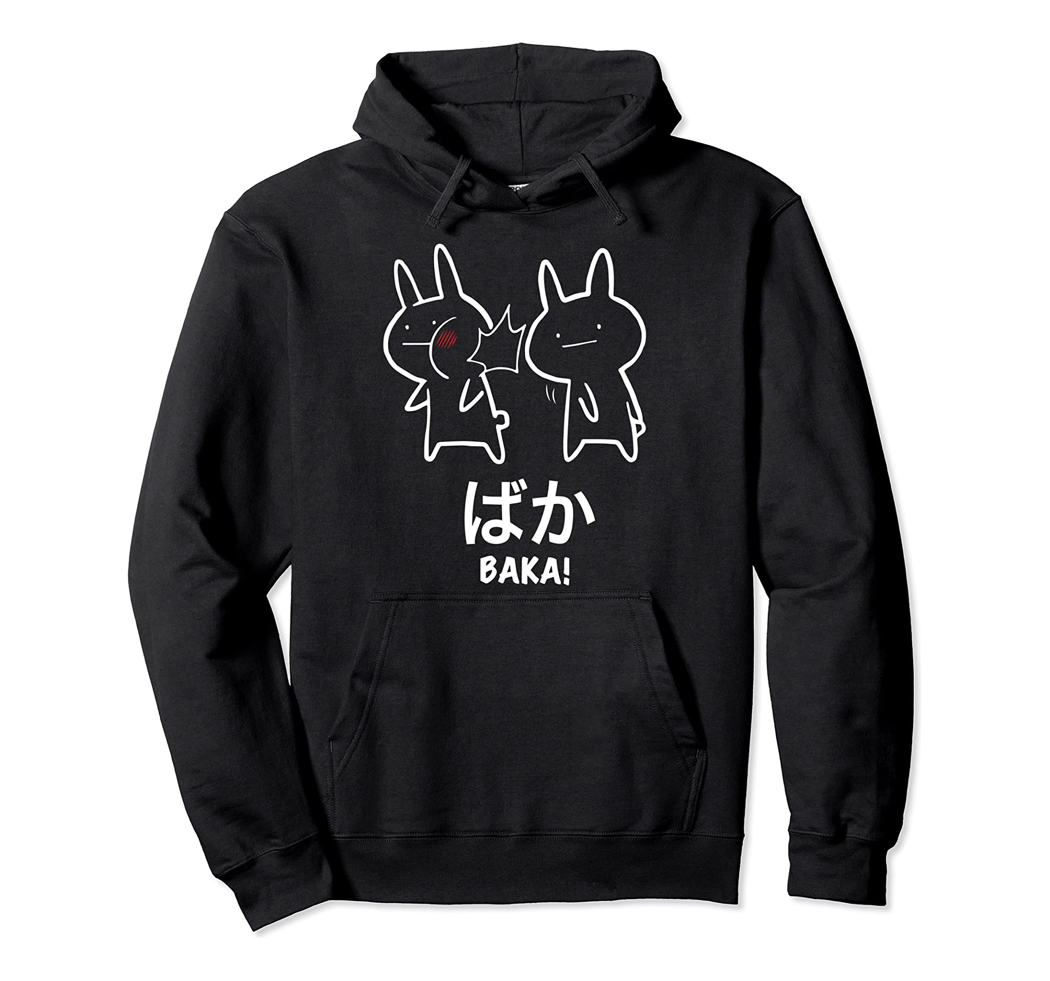 Funny Anime Baka Rabbit Slap Hoodie – Baka Japanese Pullover