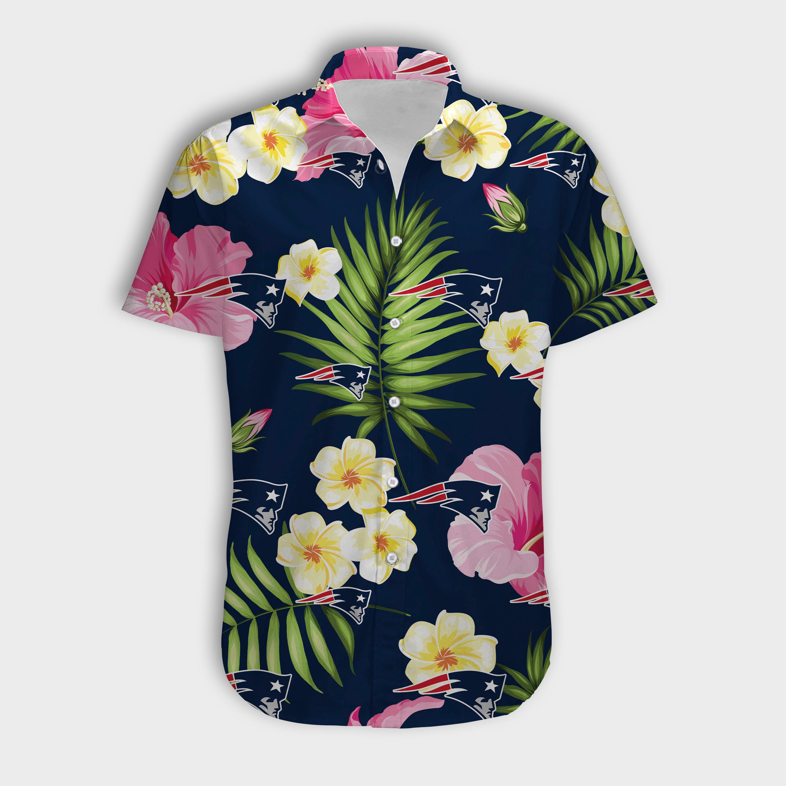 New England Patriots Summer Floral Shirt