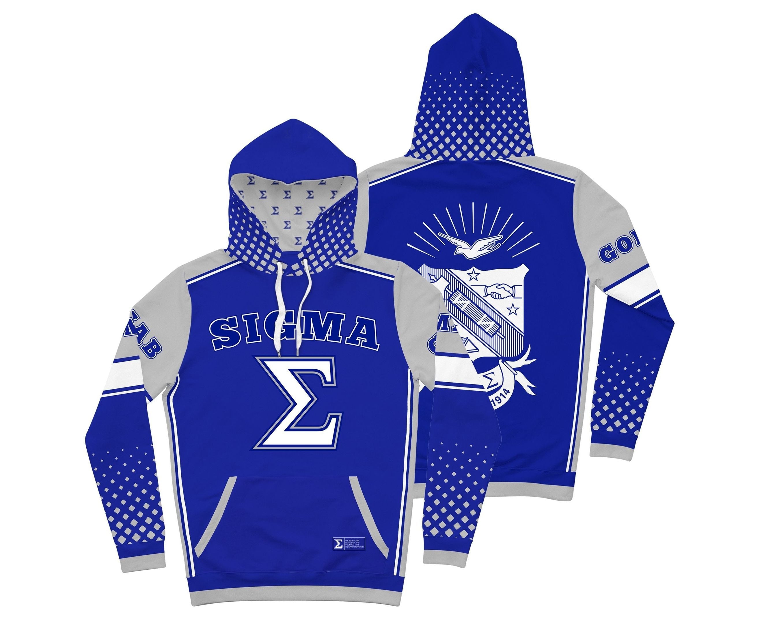 Fraternity Hoodie – Phi Beta Sigma Fraternity Varsity Block Hoodie