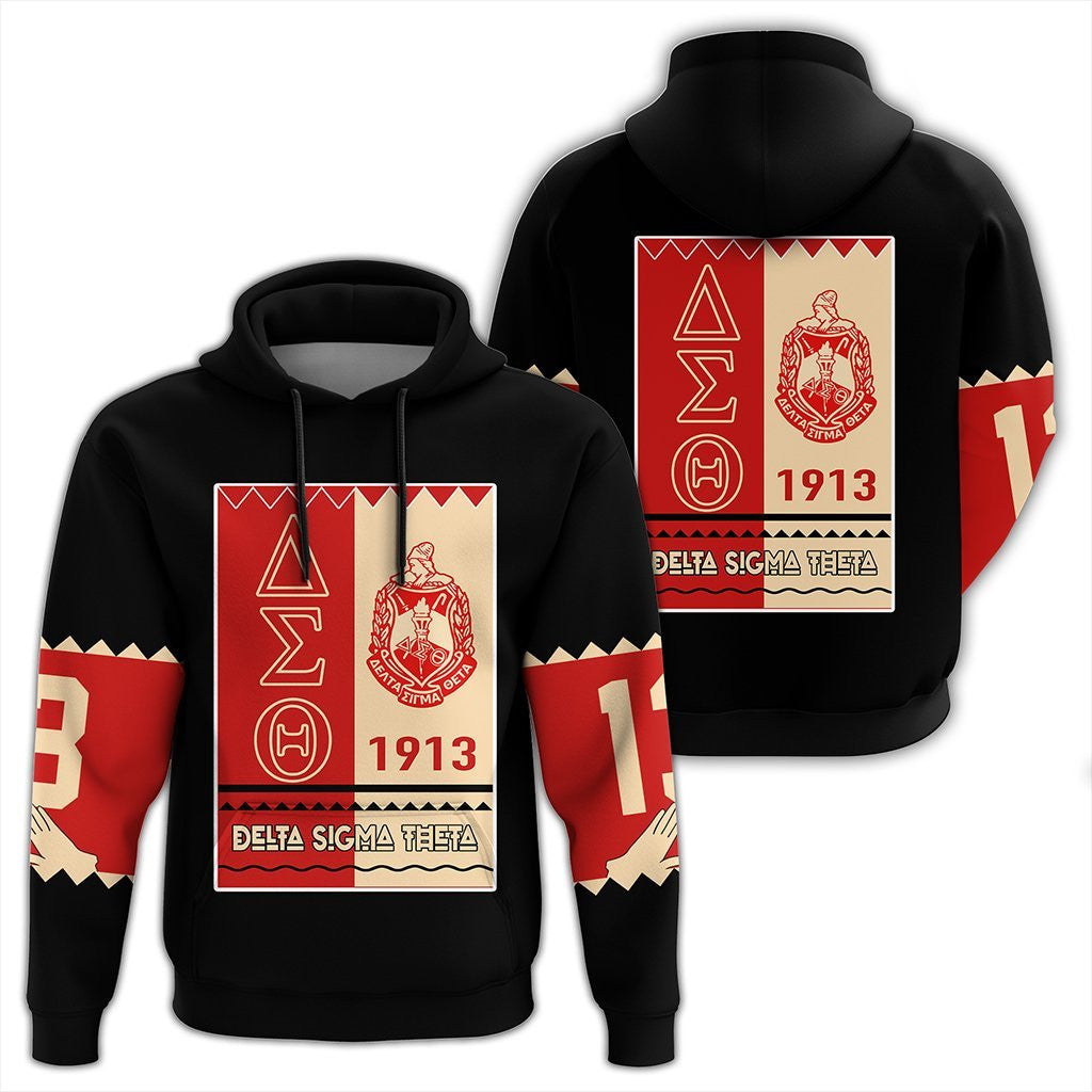 Sorority Hoodie – Delta Sigma Theta Black Style Pullover Hoodie