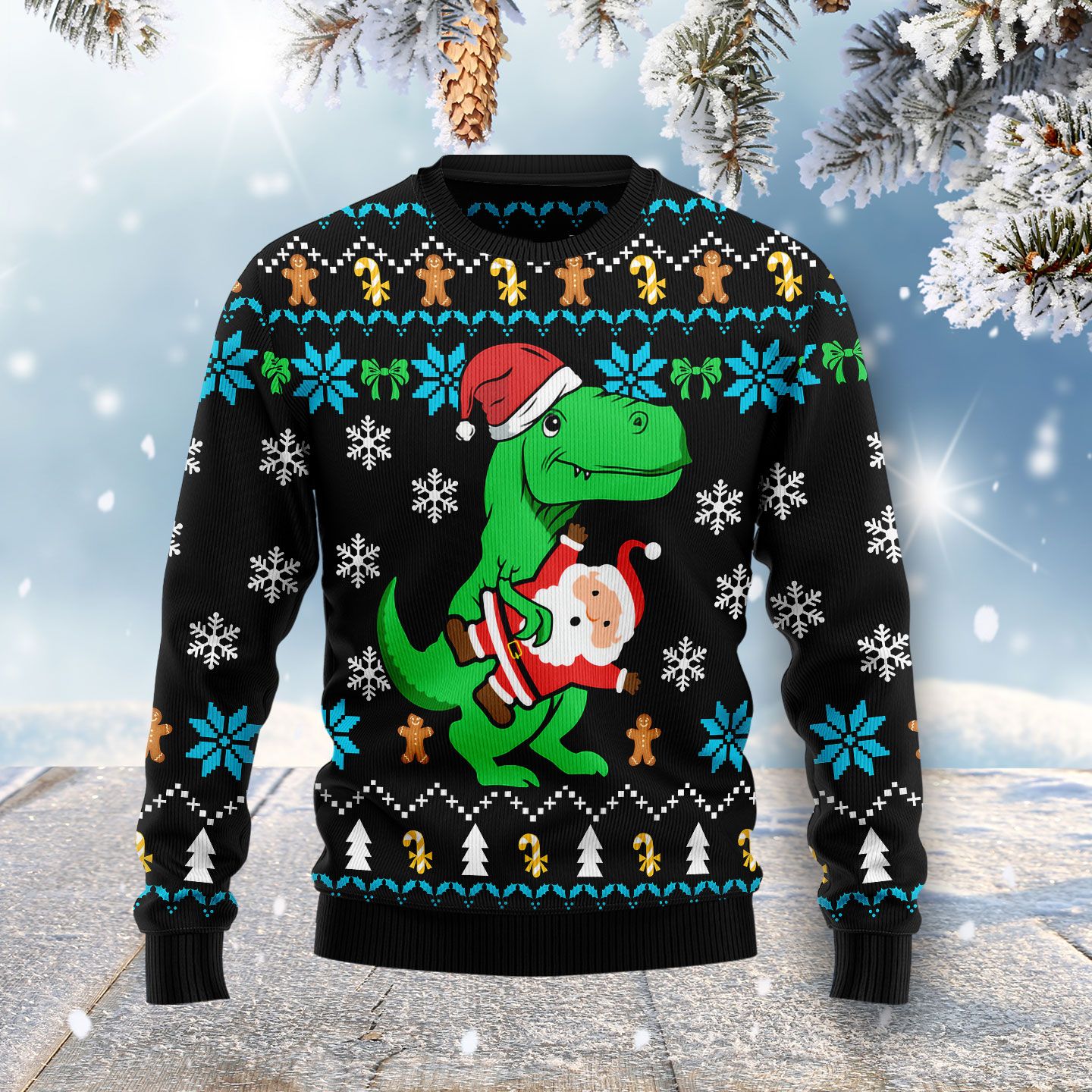 Ugly Christmas Dinosaur HZ102613 Ugly Christmas Sweater