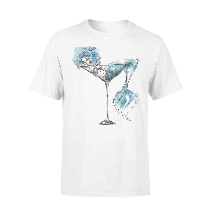 Mermaid And Cocktail Glass T-shirt