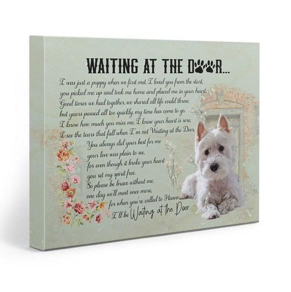 Waiting at the door Custom with photo Canvas