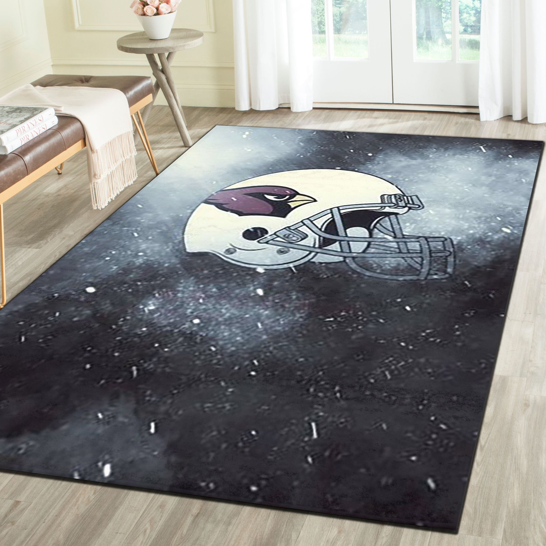 Arizona Cardinals Area Rugs, Football Team Living Room Carpet, Sports Floor Mat