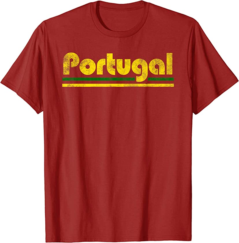 2020 Portugal Fan Retro Vintage Flag T-Shirt T-Shirt