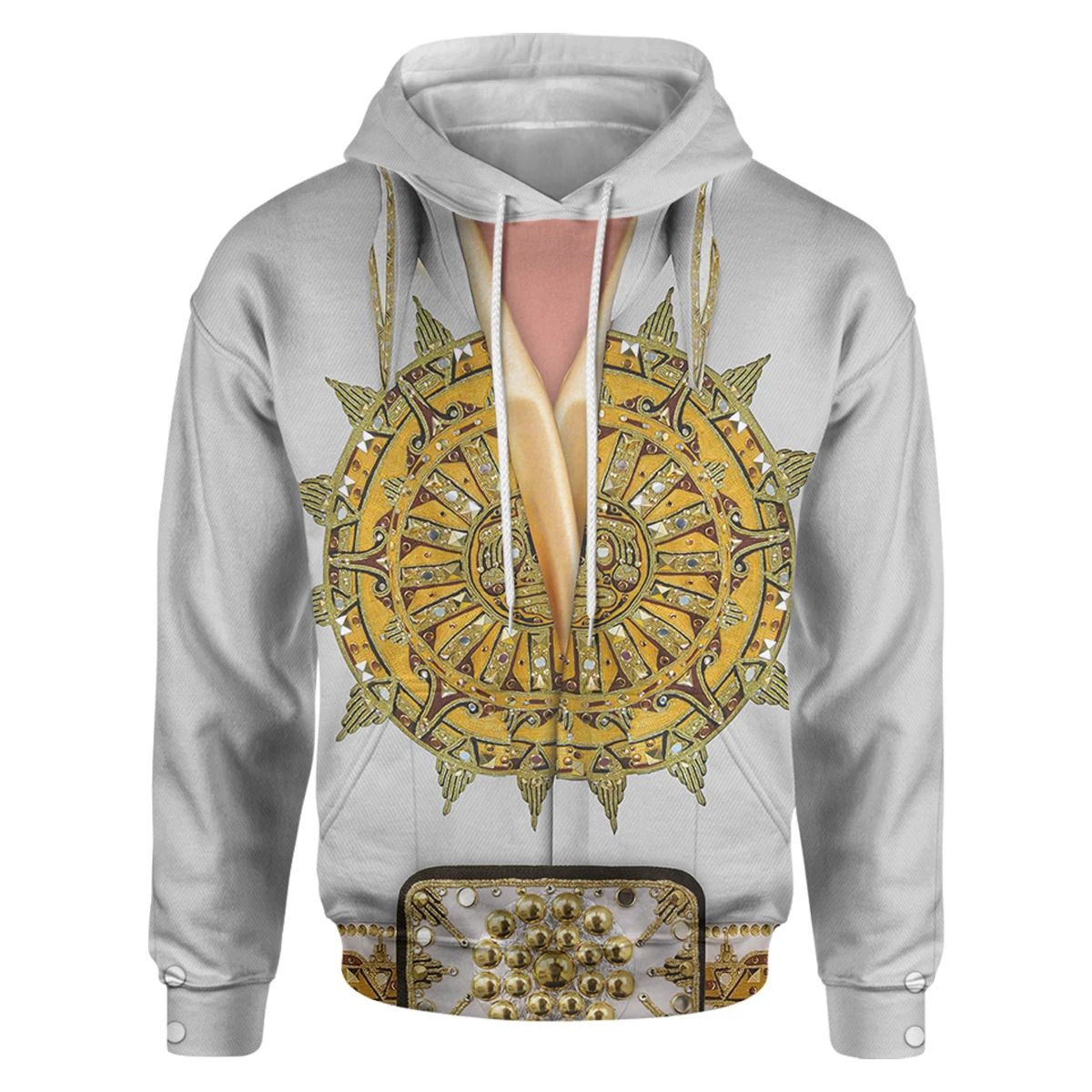 Alohazing 3D Singer Elvis Presley Mexican Sundial Jumpsuit Custom Hoodie