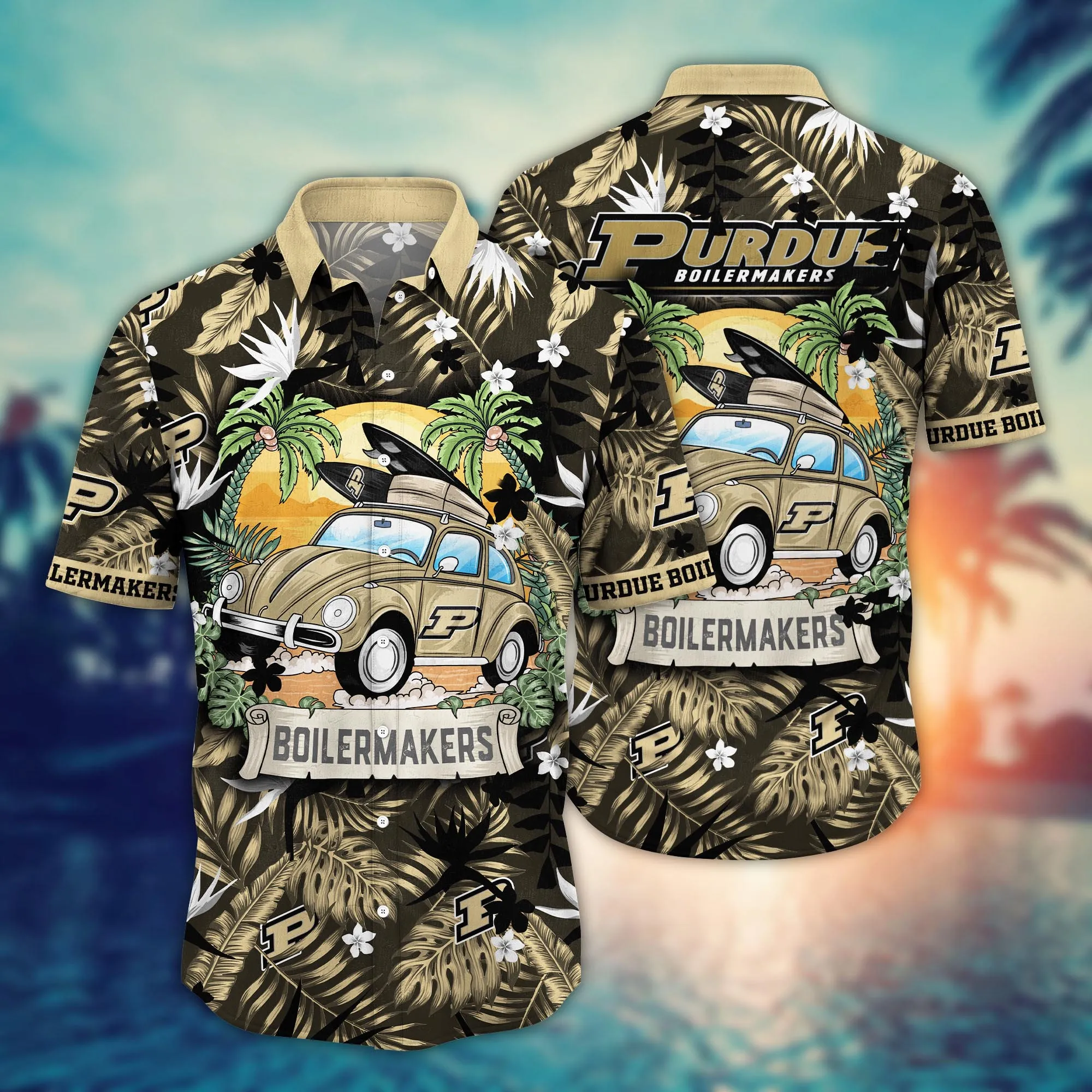 Purdue Boilermakers NCCA Hawaiian Shirt Hammockstime Aloha Shirt