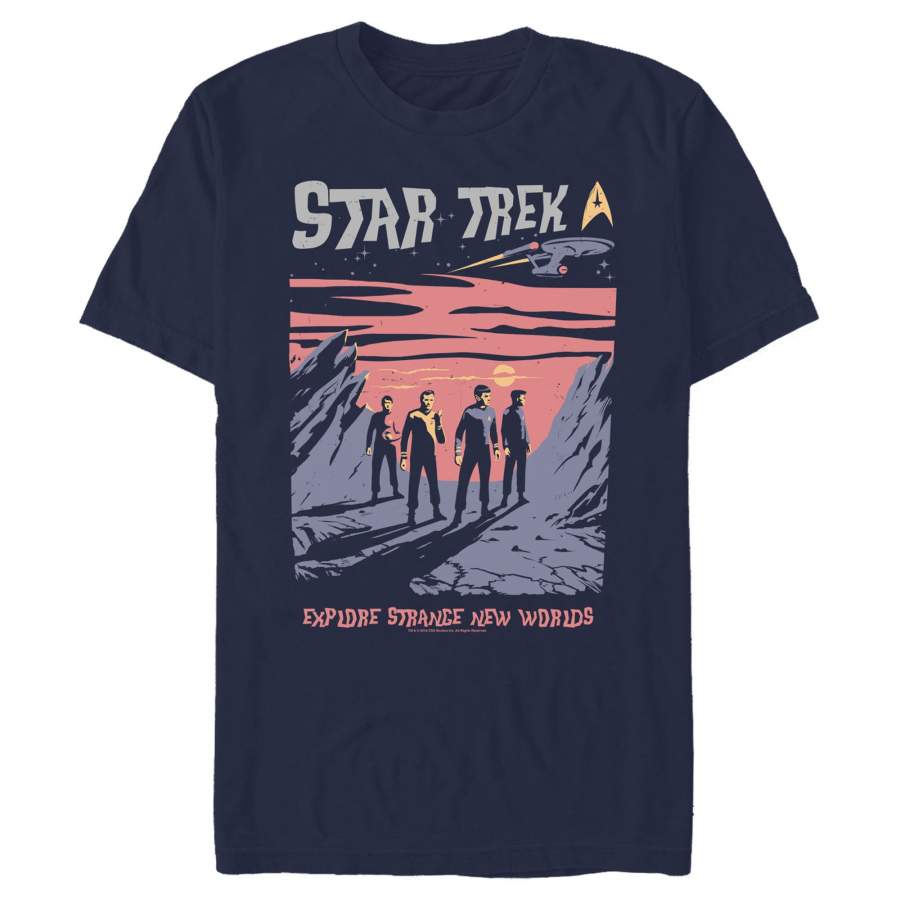 Star Trek Men’s Alien Planet Exploration  T Shirt