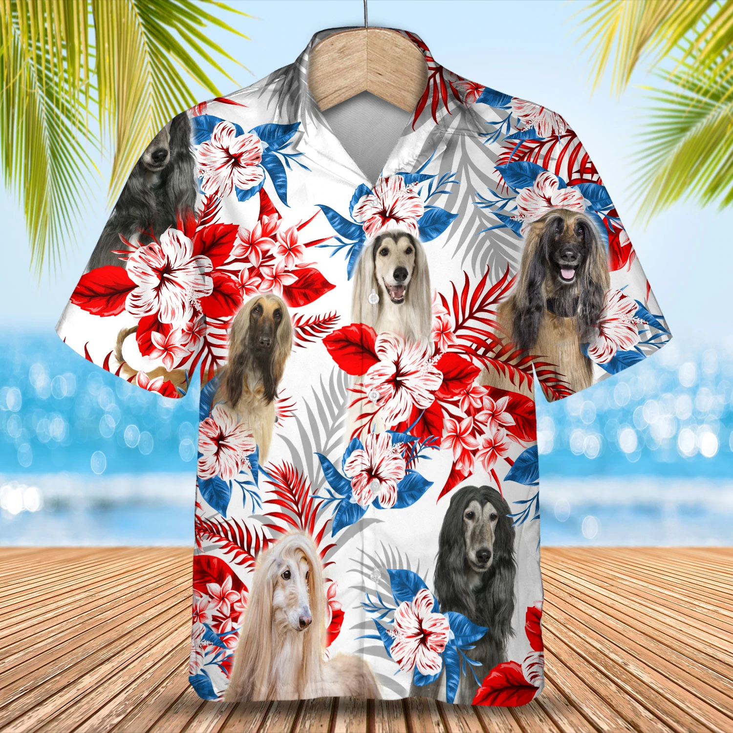 Afghan Hound Hawaii Summer Aloha Men Hawaii Women Hawaii Shirt Ha76901