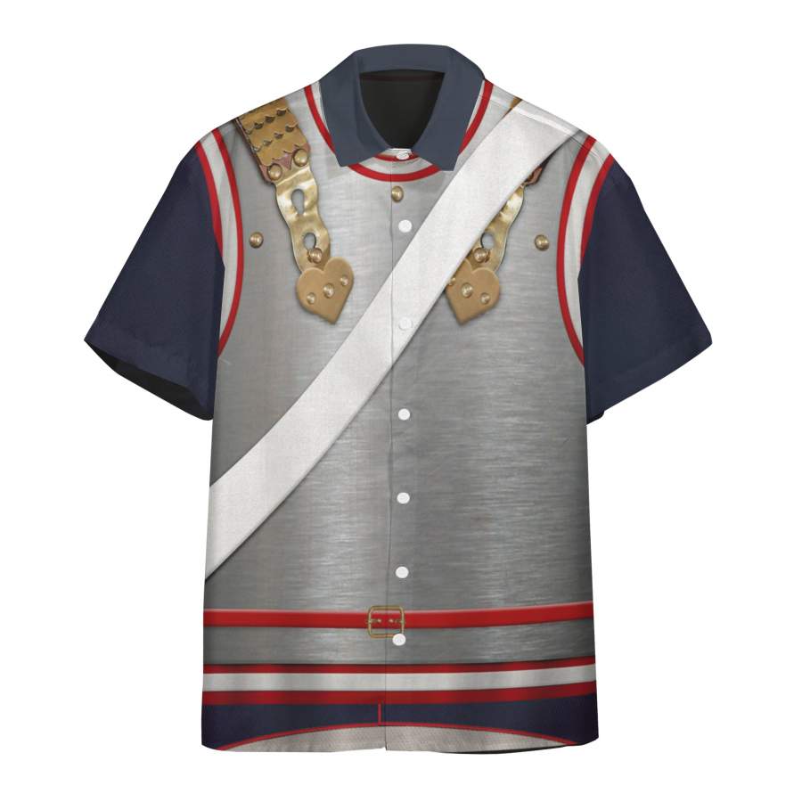 Cucumint 3D Napoleonic French Heavy Cavalry Custom Short Sleeve Shirt ...