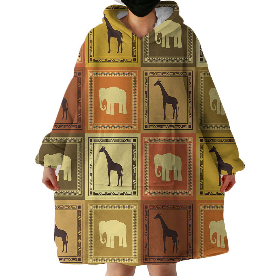 Animal Boxes Swlf1994 Hoodie Wearable Blanket