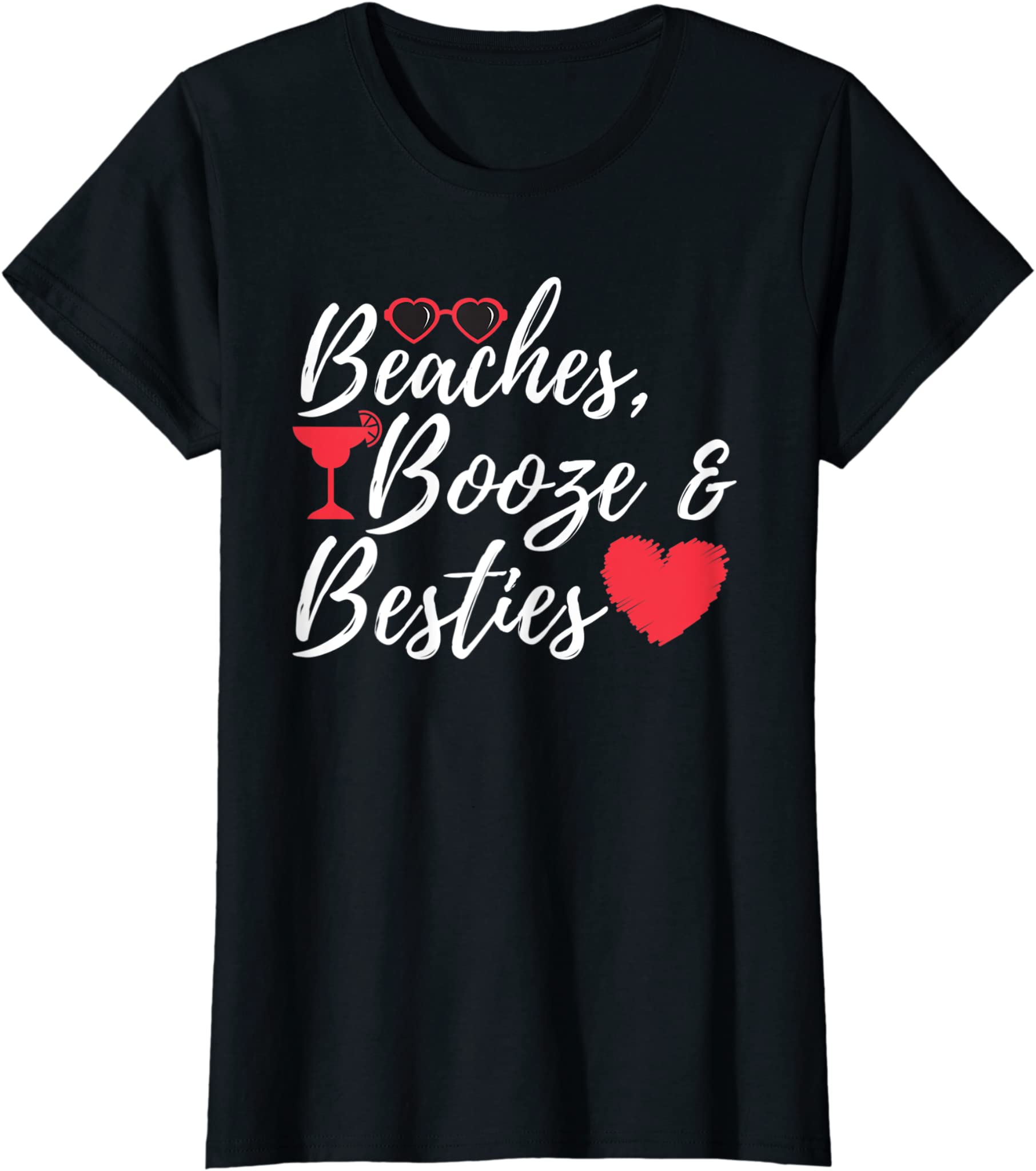 Womens Beaches Booze & Besties – Weekend Bachelorette Getaway T-Shirt